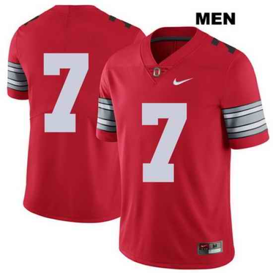 2018 Spring Game Teradja Mitchell Stitched Ohio State Buckeyes Authentic Mens Nike  7 Red College Football Jersey Without Name Jersey